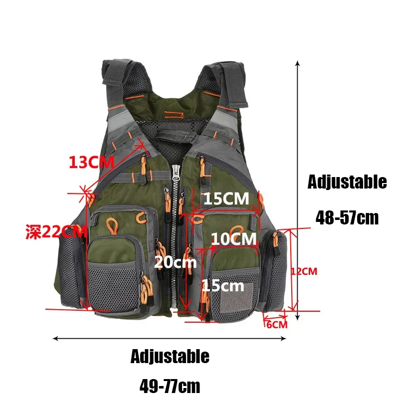 Adjustable Fishing Vest Breath - Fishing Jacket Waterproof 评论和价格