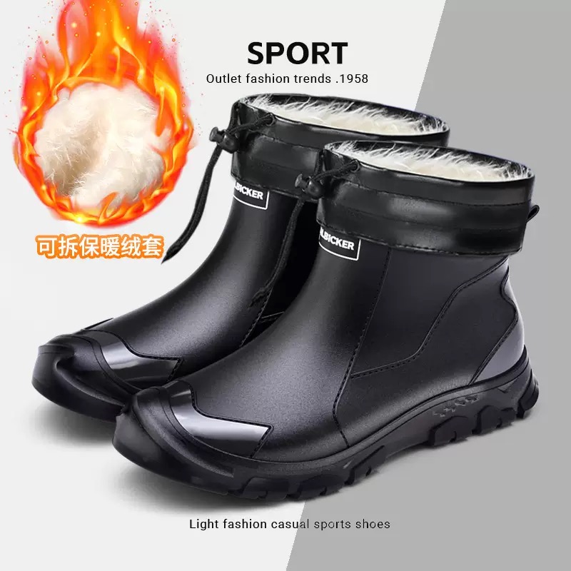 Waterproof Men's Rain Shoes Fa - Fishing Socks 评论和价格