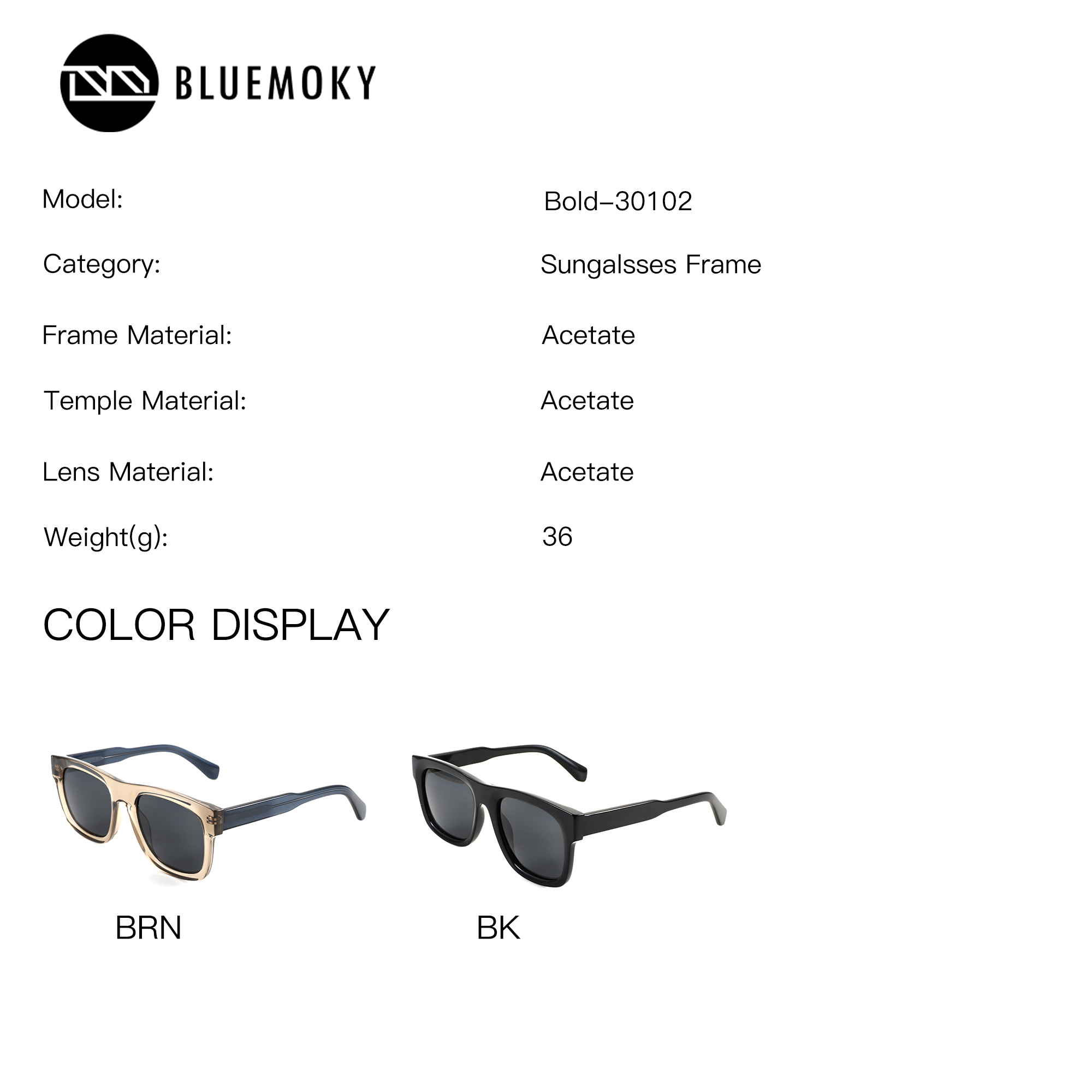 BLUEMOKY L Size Square Myopia  - Fishing Sunglasses Polarized 评论和价格