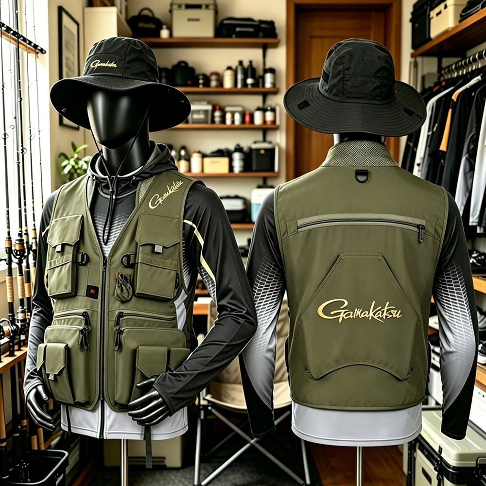 Gamakatsu Men Multi-Pocket Fis - Fishing Vest 评论和价格