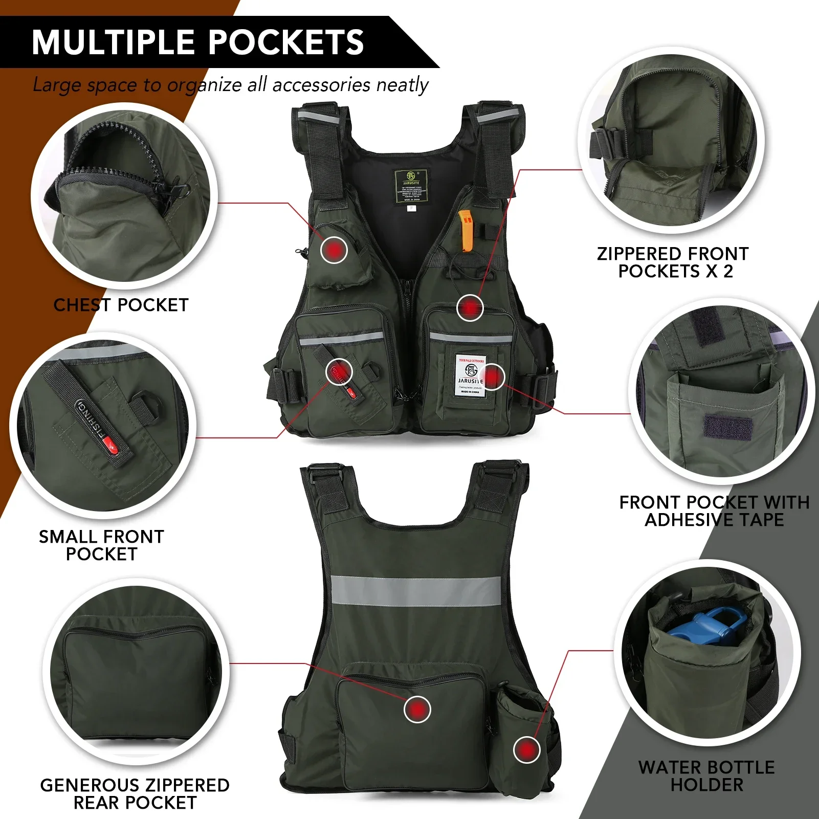2026 Adult Lure Life Jacket Ro - Fishing Jacket Waterproof 评论和价格